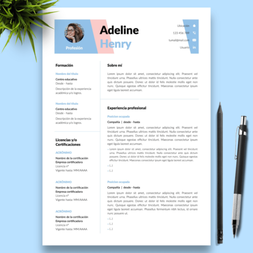 Currículum Adeline Henry - 01 - Presentación