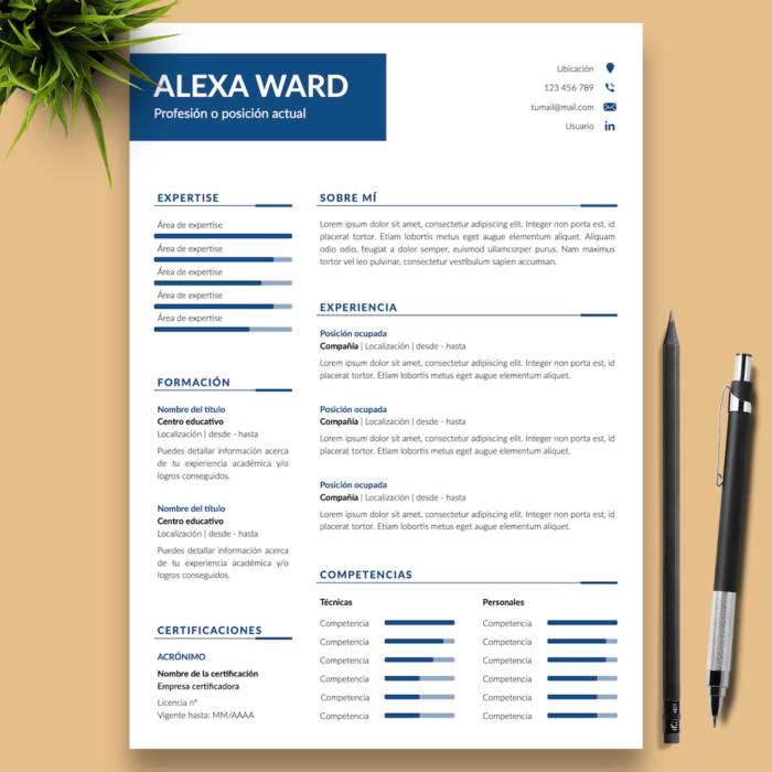 Currículum Alexa Ward - 01 - Presentación