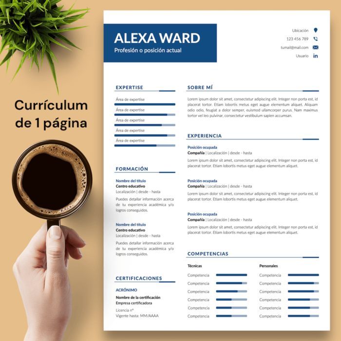 Currículum Alexa Ward - 02 - 1 página