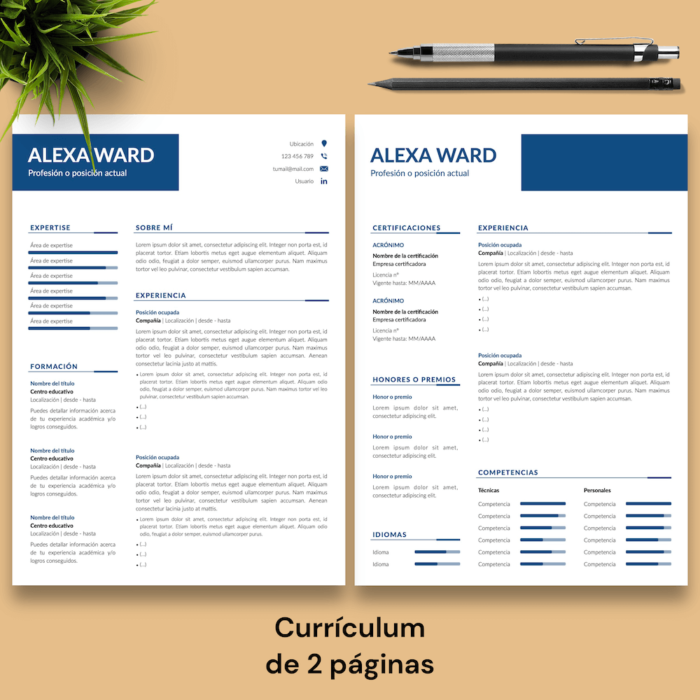 Currículum Alexa Ward - 03 - 2 páginas