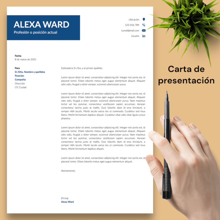 Currículum Alexa Ward - 04 - Carta de presentación