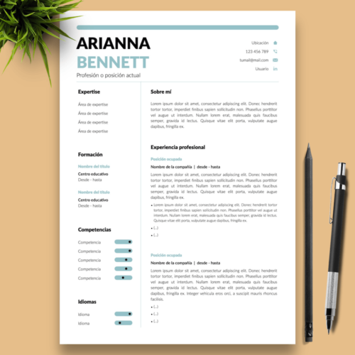 Currículum Arianna Bennett - 01 - Presentación