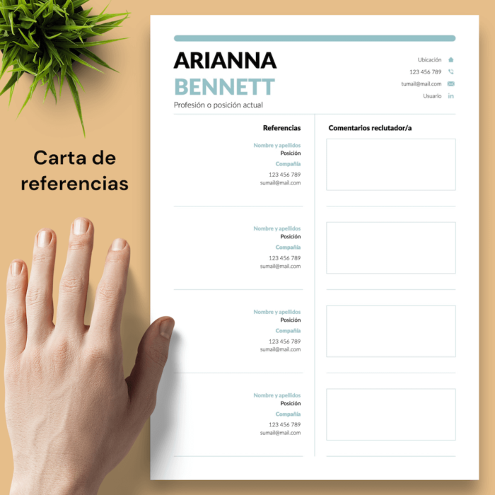 Currículum Arianna Bennett - 05 - Carta de referencias