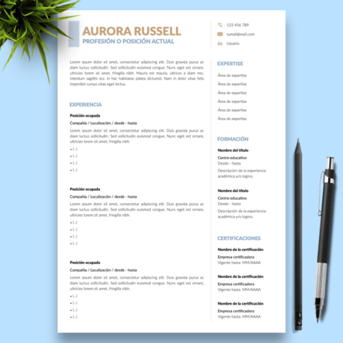 Currículum Aurora Russell - 01 - Presentación