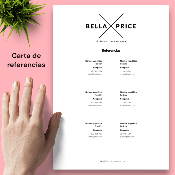 Currículum Bella Price - 05 - Carta de referencias