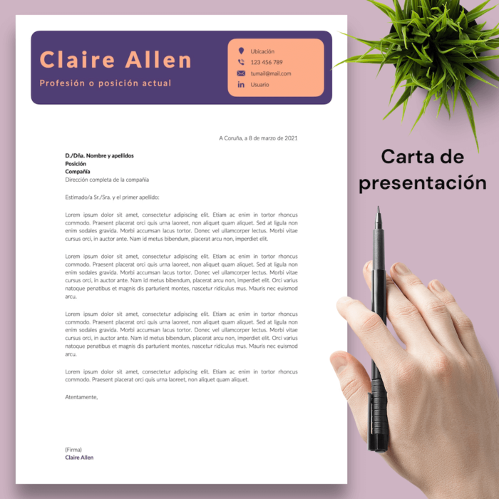 Currículum Claire Allen - 04 - Carta de presentación