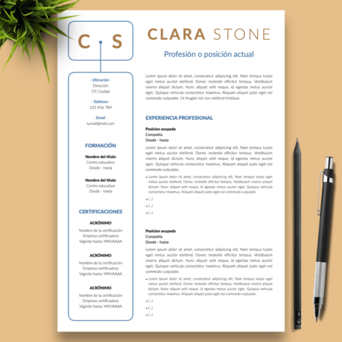 Currículum Clara Stone - 01 - Presentación