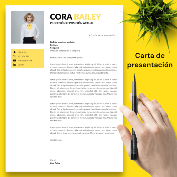 Currículum Cora Bailey - 04 - Carta de presentación