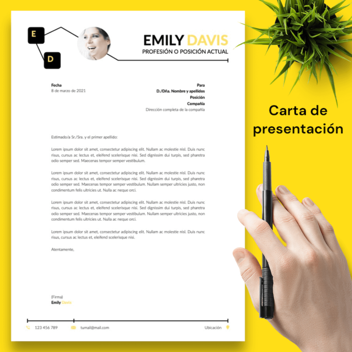 Currículum Emily Davis - 04 - Carta de presentación