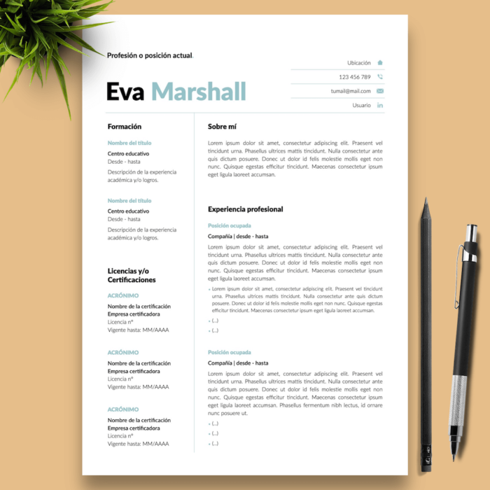 Currículum Eva Marshall - 01 - Presentación