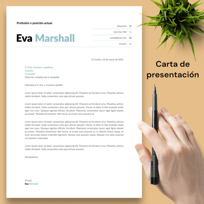 Currículum Eva Marshall - 04 - Carta de presentación