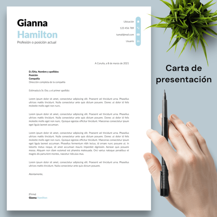 Currículum Gianna Hamilton - 04 - Carta de presentación