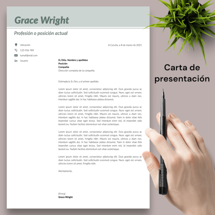 Currículum Grace Wright - 04 - Carta de presentación