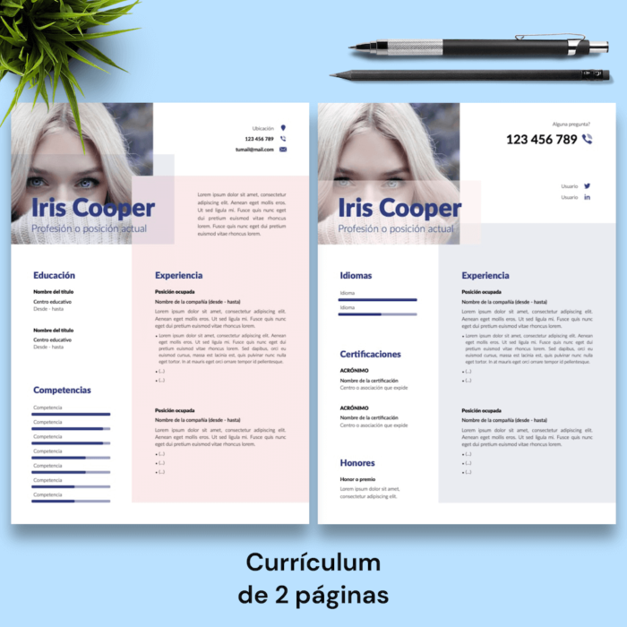 Currículum Iris Cooper - 03 - 2 páginas