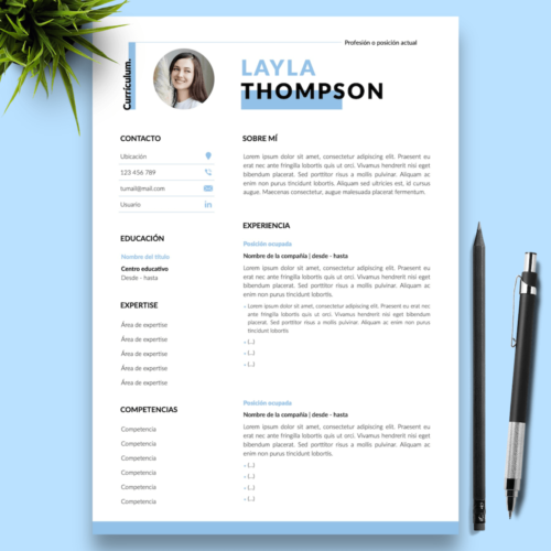 Currículum Layla Thompson - 01 - Presentación