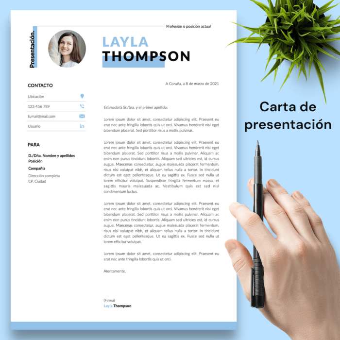 Currículum Layla Thompson - 04 - Carta de presentación