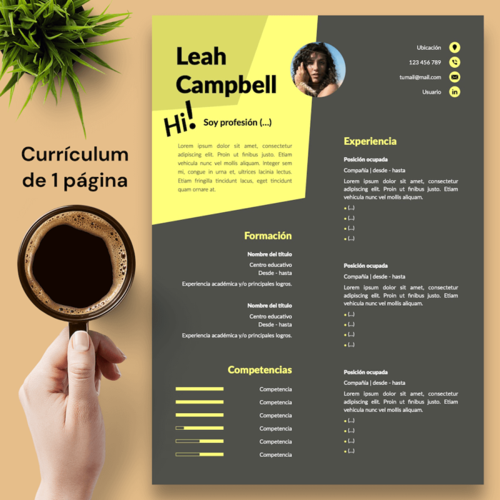 Currículum Leah Campbell - 02 - 1 página