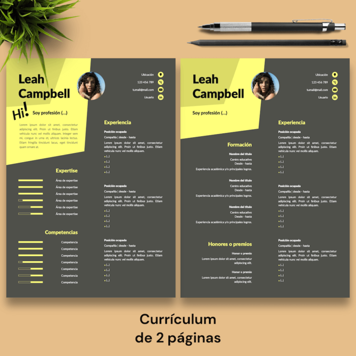 Currículum Leah Campbell - 03 - 2 páginas
