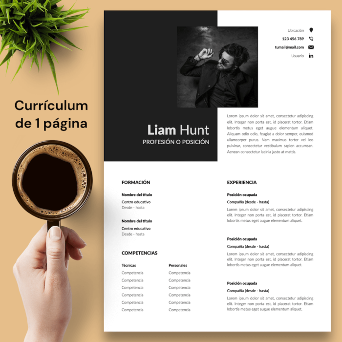 Currículum Liam Hunt - 02 - 1 página