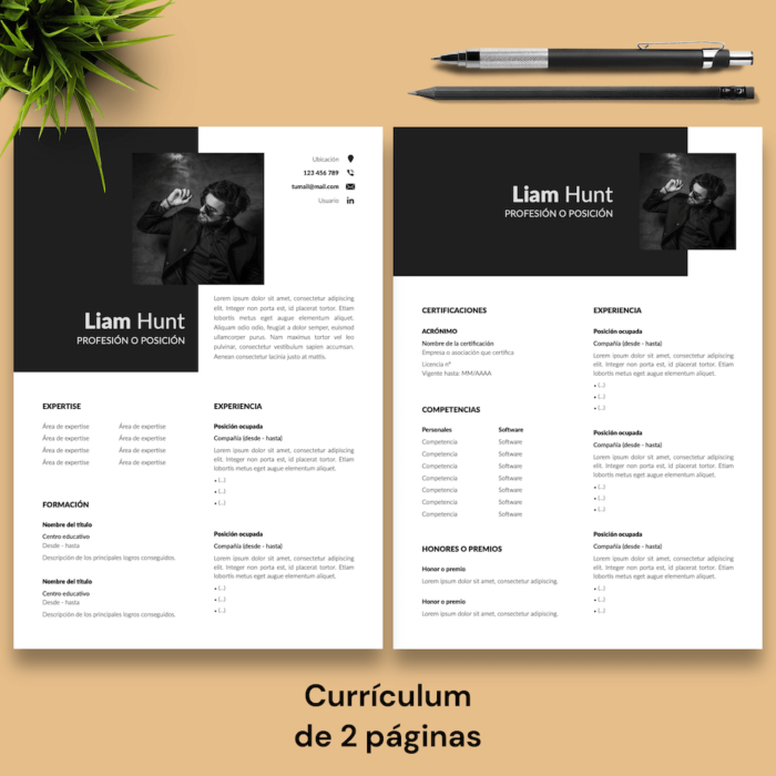 Currículum Liam Hunt - 03 - 2 páginas