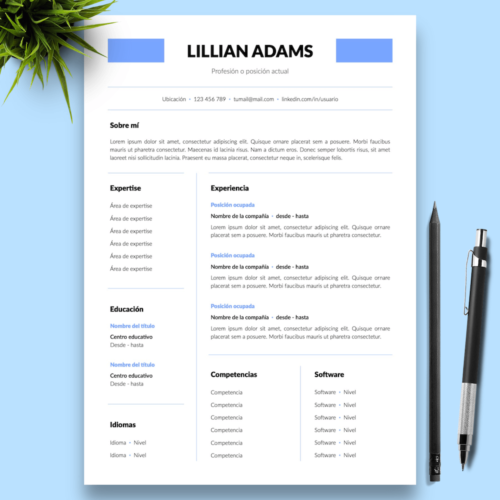 Currículum Lillian Adams - 01 - Presentación