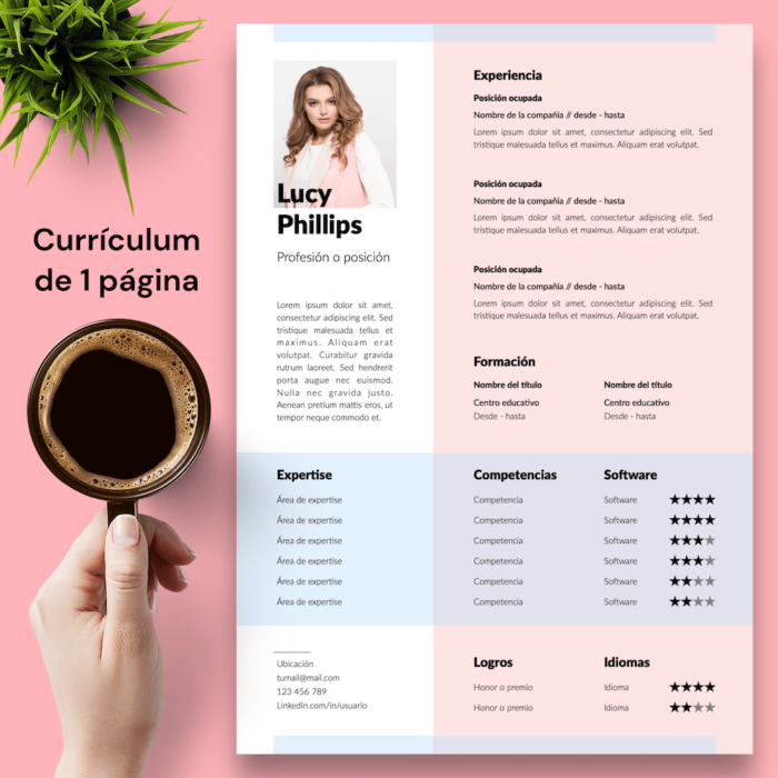 Currículum Lucy Phillips - 02 - 1 página