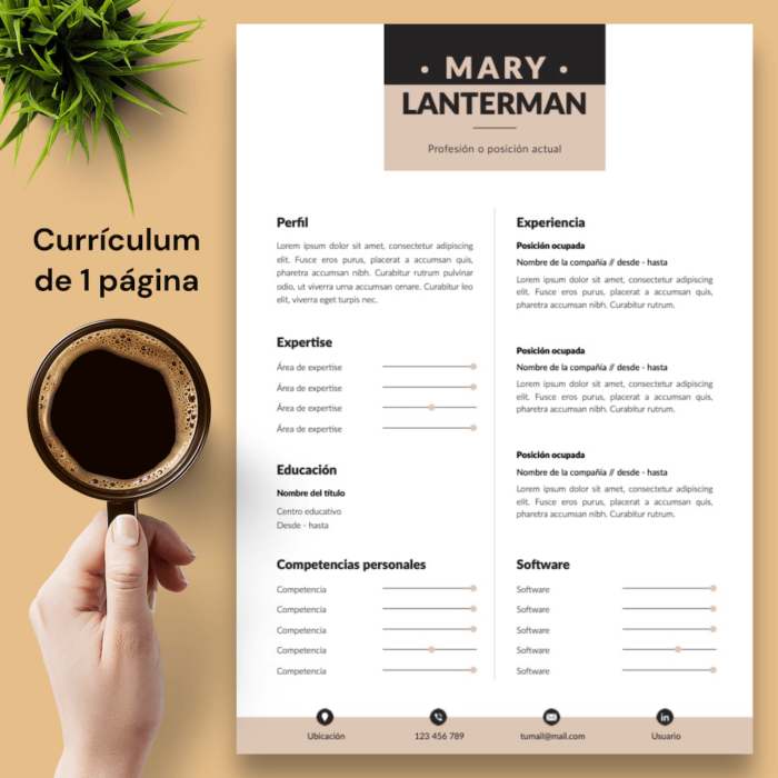 Currículum Mary Lanterman - 02 - 1 página