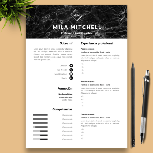 Currículum Mila Mitchell - 01 - Presentación