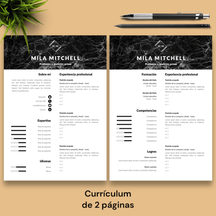 Currículum Mila Mitchell - 03 - 2 páginas