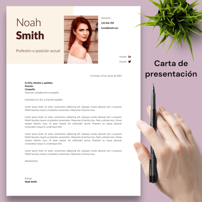 Currículum Noah Smith - 04 - Carta de presentación