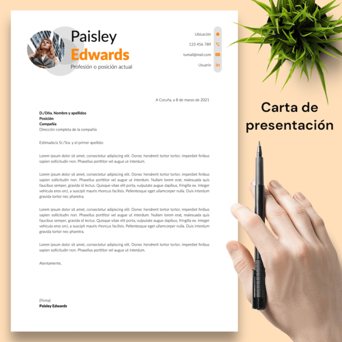 Currículum Paisley Edwards - 04 - Carta de presentación