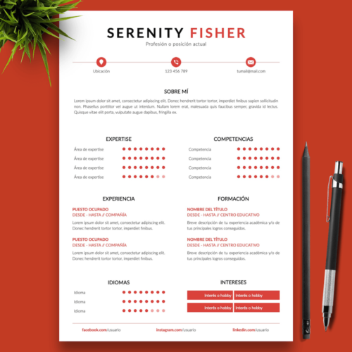 Currículum Serenity Fisher - 01 - Presentación