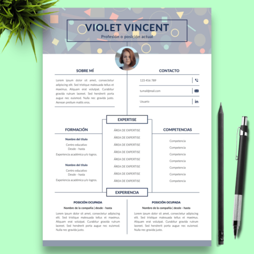 Currículum Violet Vincent - 01 - Presentación