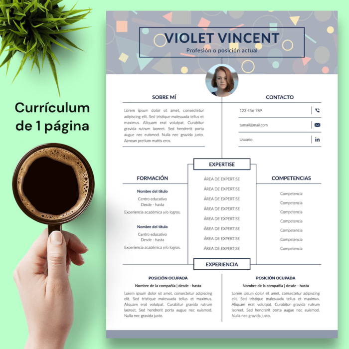 Currículum Violet Vincent - 02 - 1 página